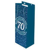 誕生日の名称、年齢、日付ワインによる記念会 ワインギフトバッグ (正面アングル)