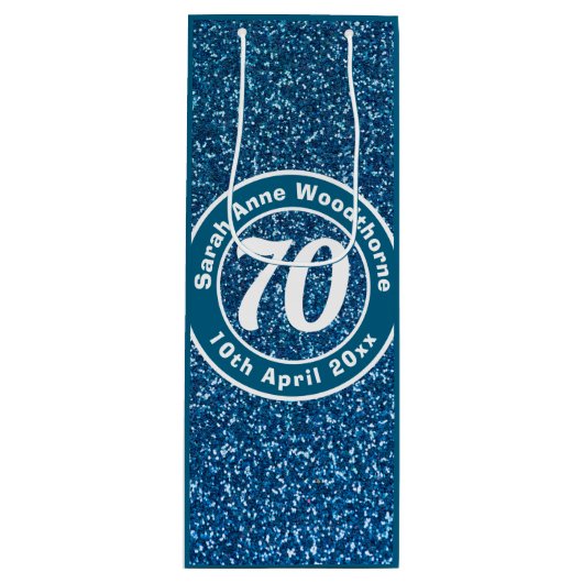 誕生日の名称、年齢、日付ワインによる記念会 ワインギフトバッグ (正面)