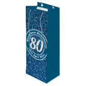 誕生日の名称、年齢、日付ワインによる記念会 ワインギフトバッグ (裏面アングル)