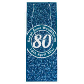 誕生日の名称、年齢、日付ワインによる記念会 ワインギフトバッグ (裏面)