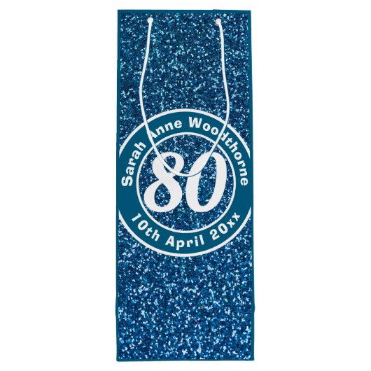 誕生日の名称、年齢、日付ワインによる記念会 ワインギフトバッグ (裏面)