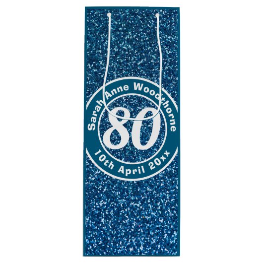 誕生日の名称、年齢、日付ワインによる記念会 ワインギフトバッグ (正面)