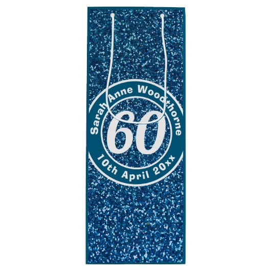 誕生日の名称、年齢、日付ワインによる記念会 ワインギフトバッグ (正面)