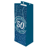 誕生日の名称、年齢、日付ワインによる記念会 ワインギフトバッグ (裏面アングル)