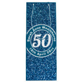 誕生日の名称、年齢、日付ワインによる記念会 ワインギフトバッグ (裏面)