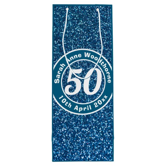 誕生日の名称、年齢、日付ワインによる記念会 ワインギフトバッグ (裏面)