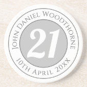 誕生日の名称、年齢、日付 コースター (正面)