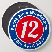 誕生日の名称、年齢、日付 缶バッジ (正面&裏面)