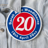 誕生日の名称、年齢、日付 缶バッジ (インサイチュ)