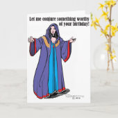 誕生日の呪文で呼び出すこと カード (黄色い花)