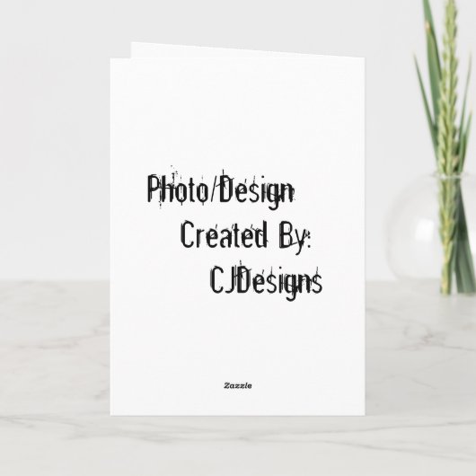 誕生日の嘲笑 カード (裏面)