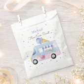 誕生日の四回の甘いアイスクリームトラック フェイバーバッグ (クリップ留めされた状態)