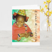 誕生日の夢 カード (黄色い花)