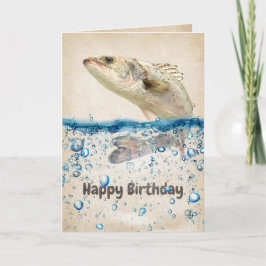 誕生日の大きな魚 カード