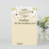 誕生日の女の子のためのゴールデンウィッシュ (スタンド正面)