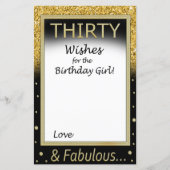 誕生日の女の子のための30の願い (正面)