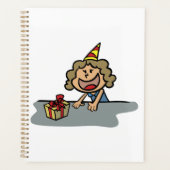 誕生日の女の子のギフトスパイラルプランナー プランナー手帳 (正面)