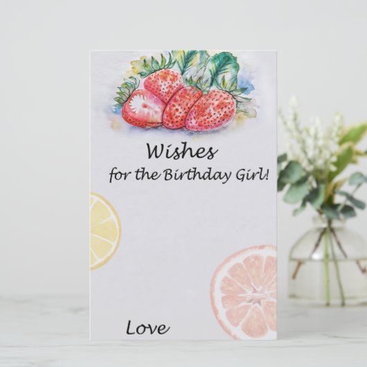 誕生日の女の子のゲームにストロベリーウィッシュ (スタンド正面)