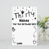 誕生日の女の子のゲームのための30の願い (スタンド正面)