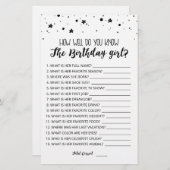 誕生日の女の子のゲームを知っている (正面/裏面)