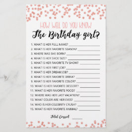 誕生日の女の子のゲームを知っている