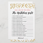 誕生日の女の子のゲームを知っている (正面/裏面)