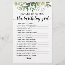 誕生日の女の子のゲーム