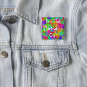 誕生日の女の子のパーティーボタン 缶バッジ (インサイチュ)