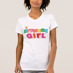 誕生日の女の子の手紙 Tシャツ