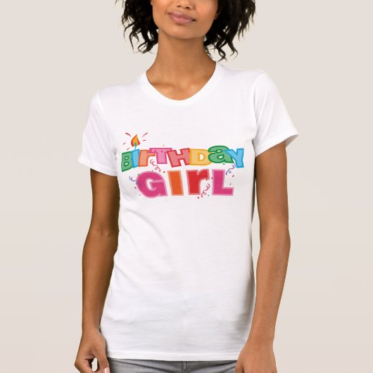 誕生日の女の子の手紙 Tシャツ (正面)