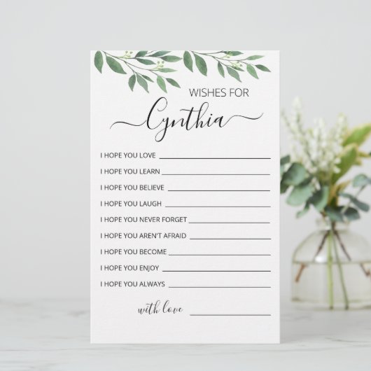 誕生日の女の子の誕生日パーティーカードへの願い (スタンド正面)