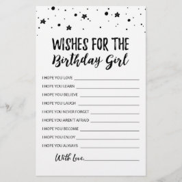 誕生日の女の子の誕生日パーティーゲームへの願い