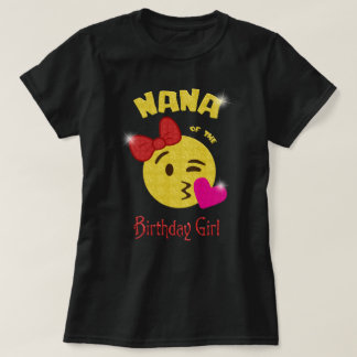 誕生日の女の子のEmojiの誕生会のナナ Tシャツ