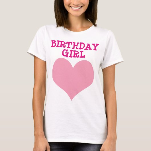 誕生日の女の子のTシャツ Tシャツ (正面)