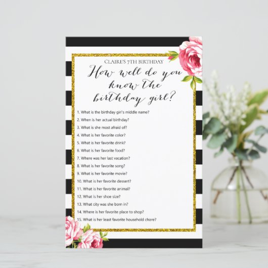 誕生日の女の子ゲームをどれだけ知っているか (スタンド正面)