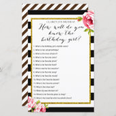 誕生日の女の子ゲームをどれだけ知っているか (正面/裏面)