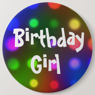 誕生日の女の子ボタンPin 缶バッジ