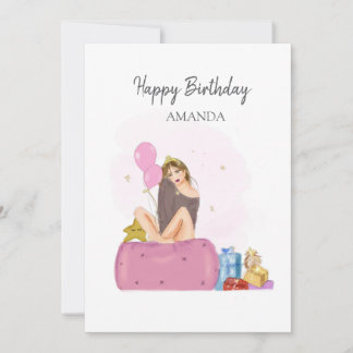 誕生日の女の子 カード