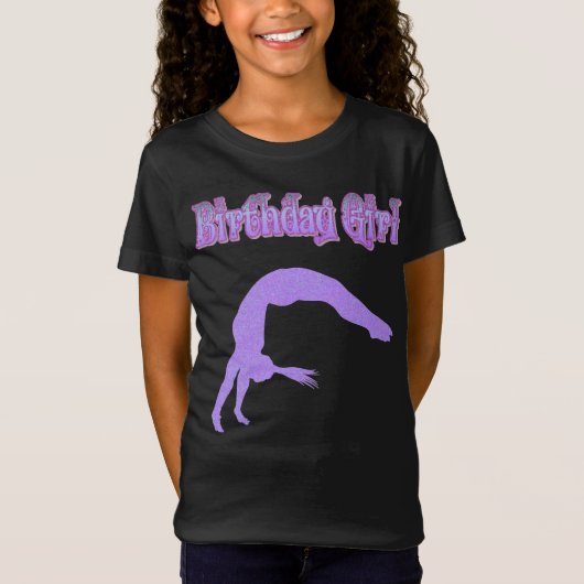 「誕生日の女の子」スパークリーGymnast Tシャツ (正面)