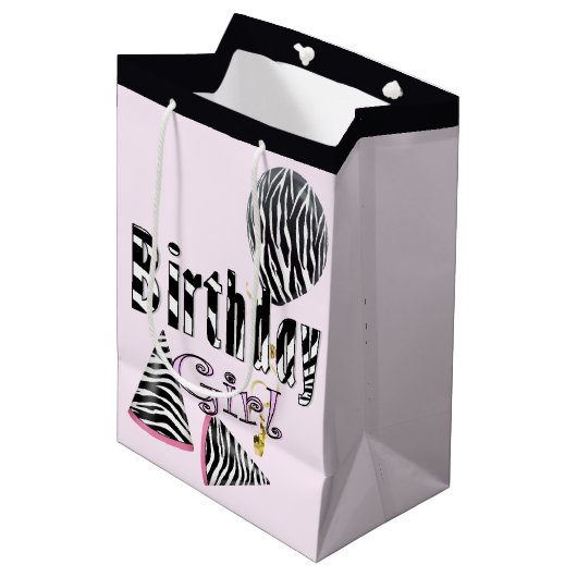 誕生日の女の子 ミディアムペーパーバッグ (正面アングル)