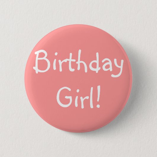 誕生日の女の子! 缶バッジ (正面)