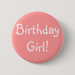 誕生日の女の子! 缶バッジ