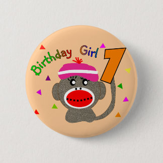 誕生日の女の子"1"歳 缶バッジ