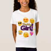 誕生日の女の子(emojis) tシャツ (正面)