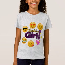 誕生日の女の子(emojis) tシャツ