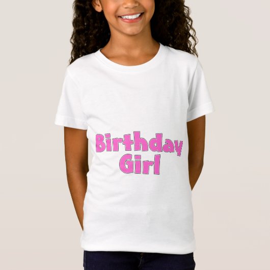 誕生日の女の子 Tシャツ (正面)