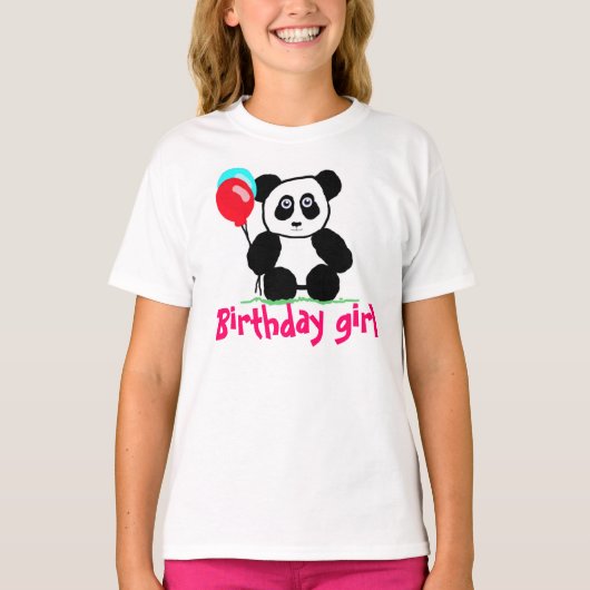 誕生日の女の子 Tシャツ (正面)