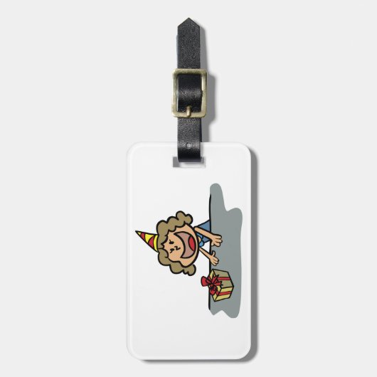 誕生日の女性 ラゲッジタグ (正面縦)