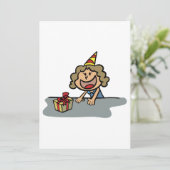 誕生日の女性 招待状 (スタンド正面)