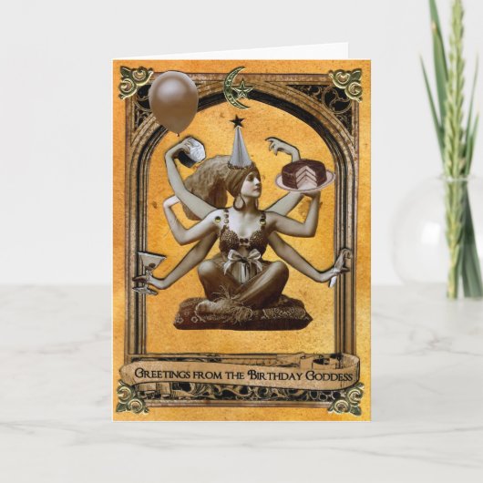 誕生日の女神 カード (正面)